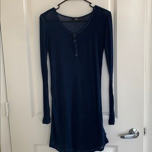 Long sleeved shirt-dress